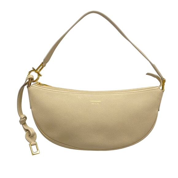 Salvatore Ferragamo Handbags - Salvatore Ferragamo Hobo Bag (S) Shoulder Bag 219873 Stone (light beige)